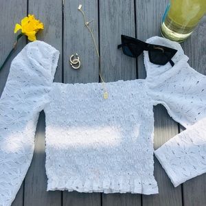 White Cropped Blouse